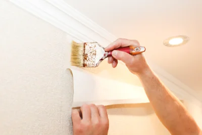 Pose de papier peint à Aubertin — revêtements muraux et toiles de verre